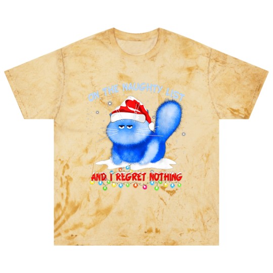 Discover On The Naughty List I Regret Nothing Cat Santa Blast T Shirts