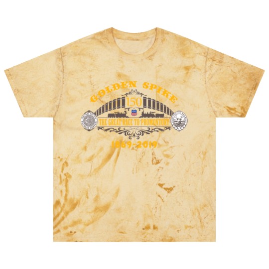 Discover Golden Spike Color UP Logo Blast T Shirts