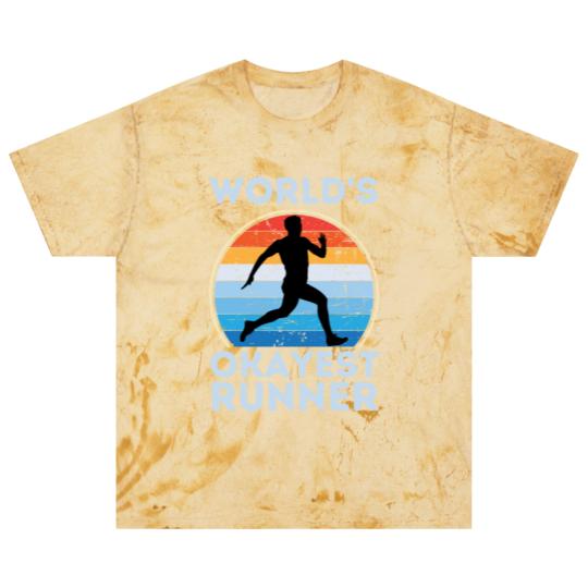 Discover World's Okayest Runner Funny Running Man Sayings Blast T Shirts