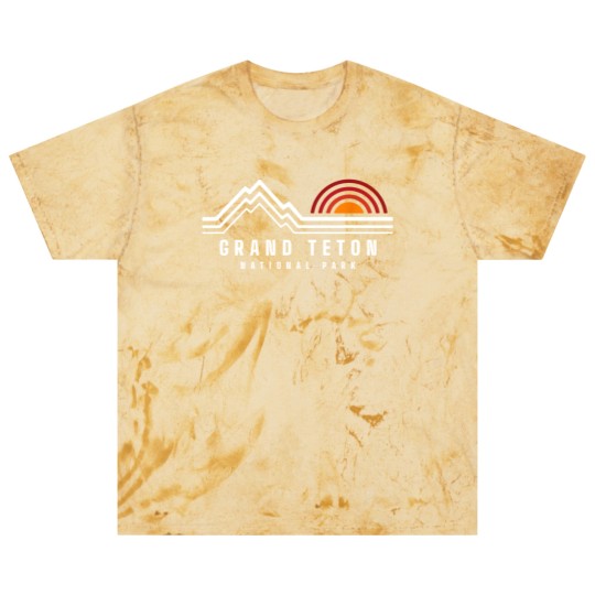 Discover Grand Teton National Park Vintage Mountain Sunset Retro Gift Blast T Shirts