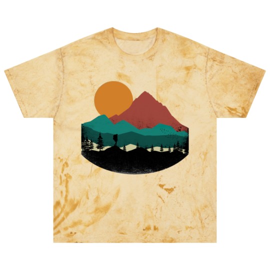 Discover Retro Evergreen Mountain Hiker Blast T Shirts