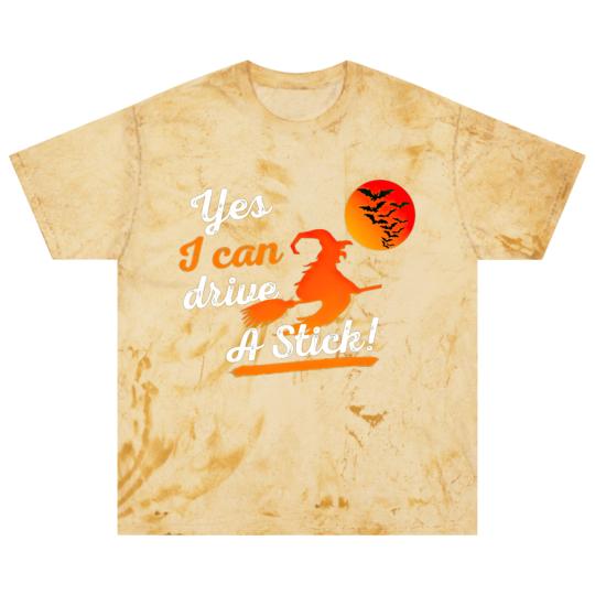 Discover Halloween Witch Broom Yes I Can Drive A Stick Blast T Shirts