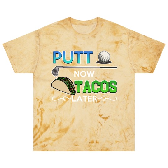 Discover Golf Gift Putt Now Tacos Later funny taco golfing Blast T Shirts