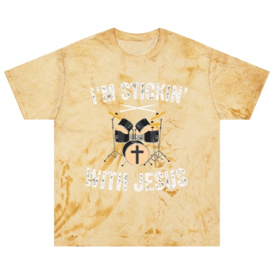 Discover I'M Stickin With Jesus Christian Drummer Drum Stic Blast T Shirts