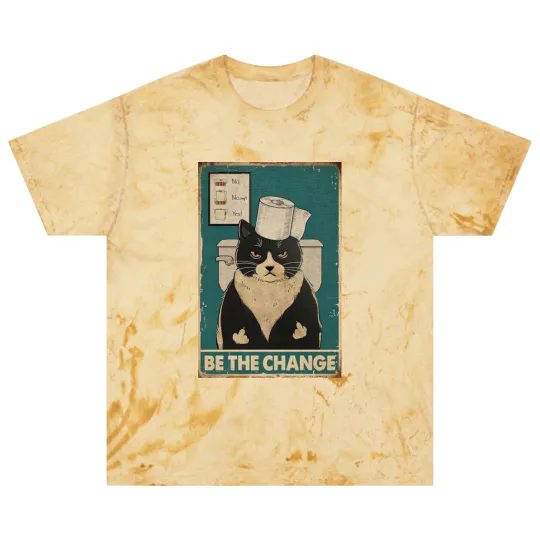 Discover Be The Change Tuxedo Cat kitten quotes gift Blast T Shirts