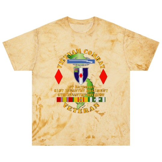 Discover Vietnam Combat Vet - 1st Bn 61st Infantry - 5th Inf Div SSI - Vietnam Combat Vet 1st Bn 61st Infan - Blast T Shirts