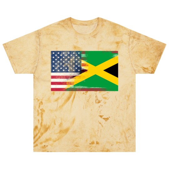 Discover Jamaican American Half Jamaica Half America Flag Blast T Shirts