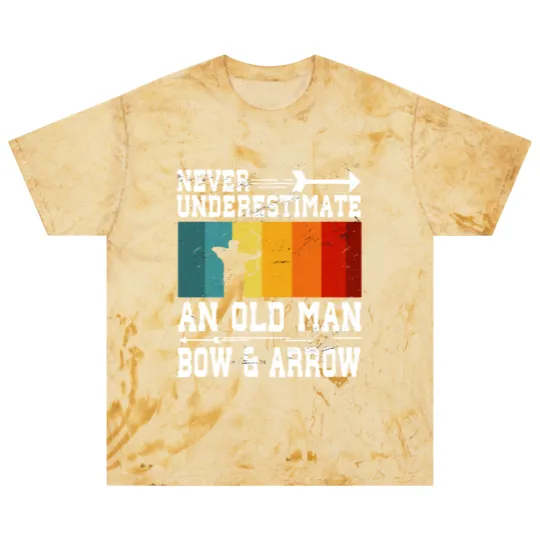 Discover Never Underestimate An Old Man With Bow and Arrow Blast T Shirts