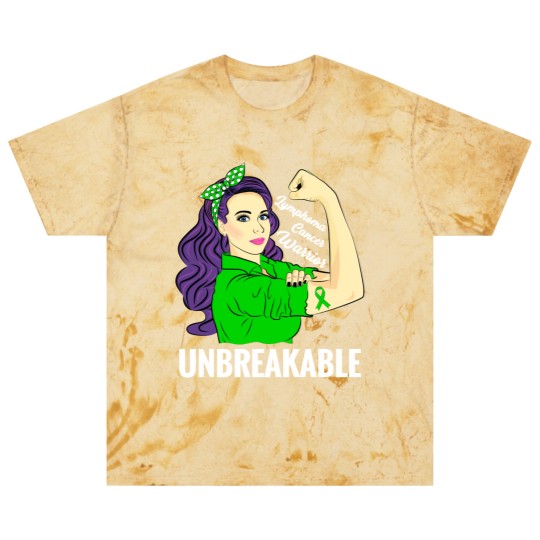 Discover Lymphoma Cancer Awareness Warrior Unbreakable Support - Lymphoma Cancer - Blast T Shirts