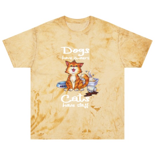 Discover Dogs have owners Cats have staff cute cats crying Blast T Shirts