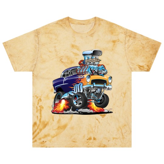 Discover Classic Fifties Hot Rod Muscle Car Cartoon - Car - Blast T Shirts