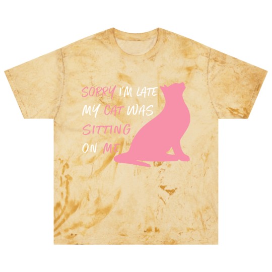 Discover Funny Sorry I'm Late My Cat Was Sitting On Me, Cat Blast T Shirts