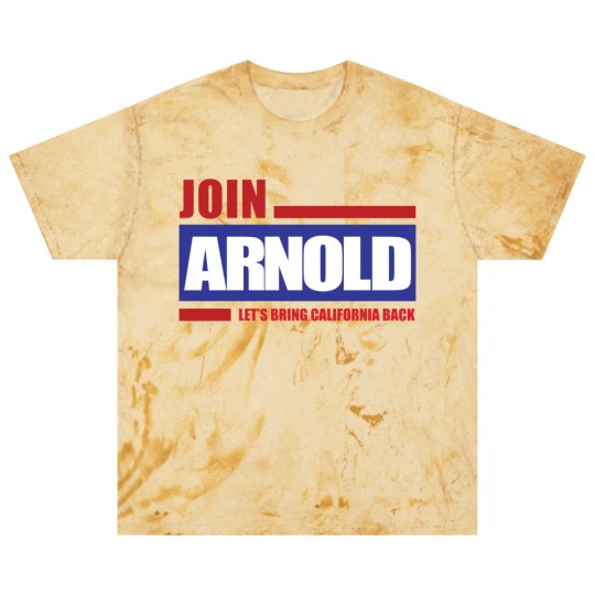Discover Arnold Schzenegger 2003 Campaign Logo Blast T Shirts
