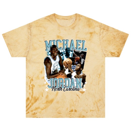 Discover Michael Jordan UNC 90s Style Vintage Bootleg Blast T Shirts graphic Blast T Shirts