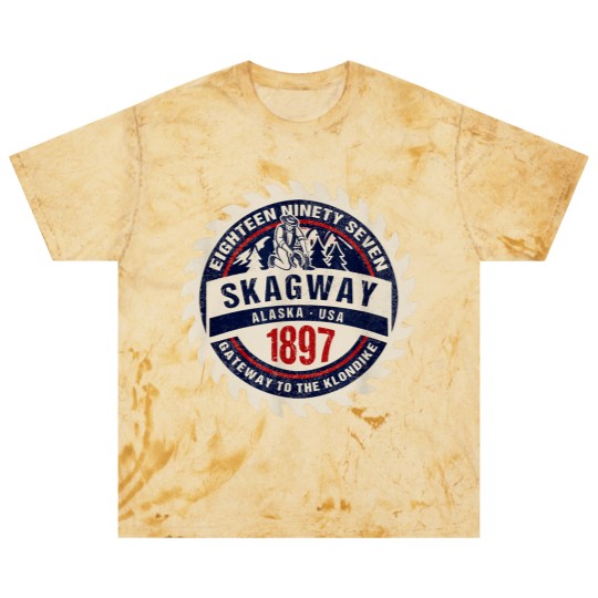 Discover Skagway Alaska 1897 Historic Gold Rush Town Souvenir Gift Blast T Shirts