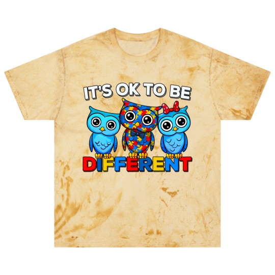 Discover Autism Awareness Cute Owl Animal It's Ok To Be Different Blast T Shirts