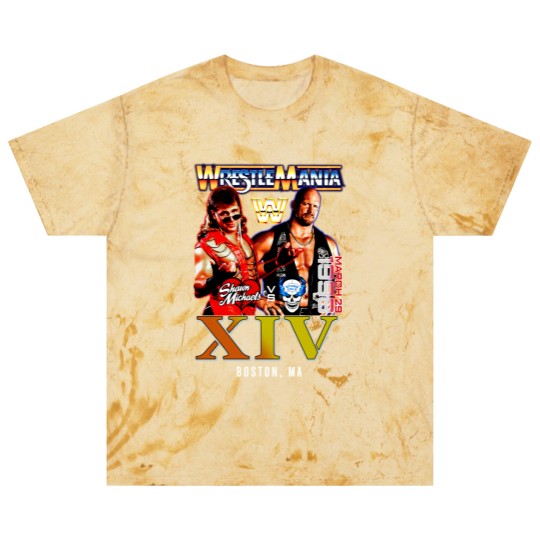 Discover New Wrestling Entertainment WrestleMania XIV 1998 Stone Cold Shawn Michaels Vintage Blast T Shirts