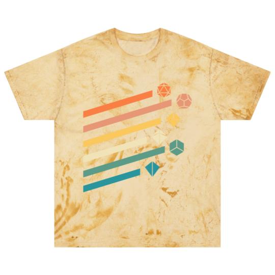 Discover Retro Minimalist Polyhedral Dice Set Tabletop RPG - Dungeons And Dragons - Blast T Shirts