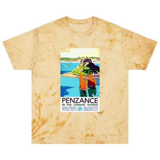 Discover Penzance in the Cornish Riviera - Vintage British Travel Poster Art - Travel - Blast T Shirts
