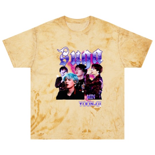 Discover Retro Suga BTS Unisex Black Blast T Shirts
