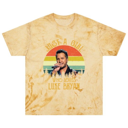 Discover Just A Girl Who Loves Luke Bryan Racerback Blast T Shirts