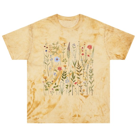 Discover Dried Wildflowers Blast T Shirts Boho Style Pressed Wild Flower Blast T Shirts