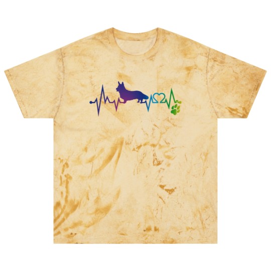 Discover Cardigan Welsh Corgi T-ShirtCardigan Welsh corgi Colorful Heartbeat, Heart & Dog Paw Blast T Shirts Blast T Shirts