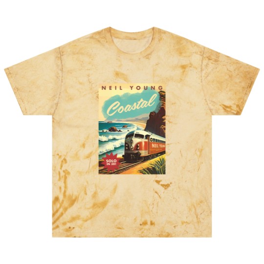 Discover Neil Young Coastal 2023 Tour Blast T Shirts, Neil Young Blast T Shirts, Neil Young Tour Poster Blast T Shirts