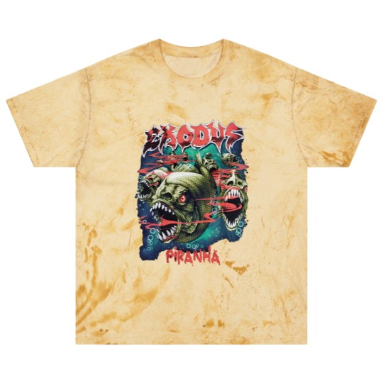 Discover Piranha Exodus Music Band Vintage 90s Blast T Shirts