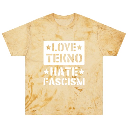 Discover 23NO006 - love tekno hate fascism Blast T Shirts
