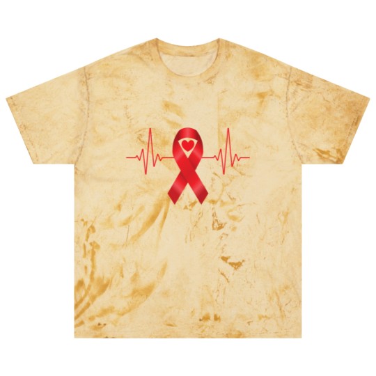 Discover World Aids Day Red Heartbeat Aids Awareness Hiv Blast T Shirts