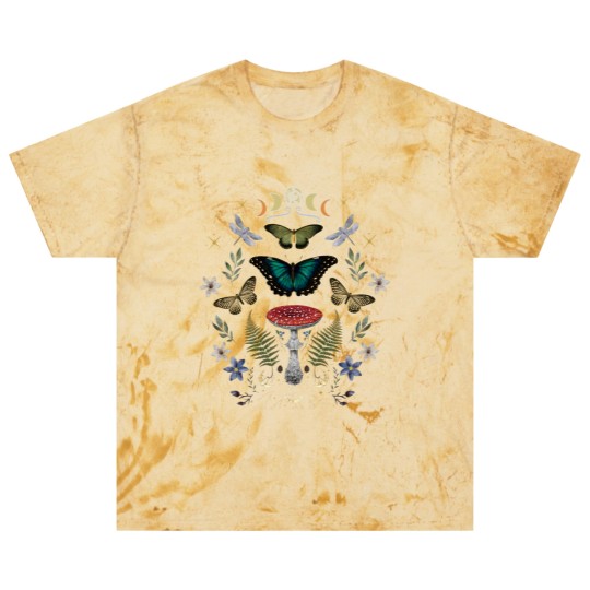 Discover Mystical Forest Floral Celestial Butterfly Blast T Shirts for Wizard and Green Witch, Fairy Grunge Mystical Blast T Shirts