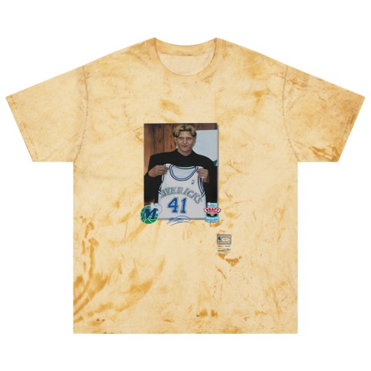 Discover Luka Doncic Mitchell & Ness Dirk Nowitzki Draft Jersey Blast T Shirts