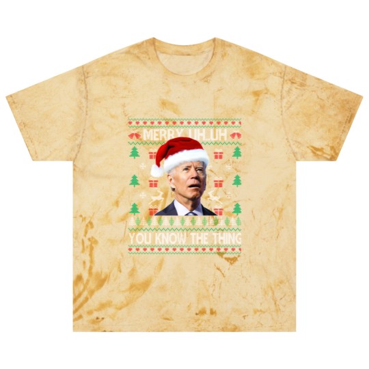 Discover Ugly Christmas Biden Merry Uh Uh You Know The Thing Blast T Shirts