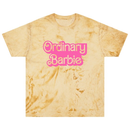 Discover Ordinary Barbie Unisex Blast T Shirts Jersey Short Sleeve Blast T Shirts in White and Barbie Pink