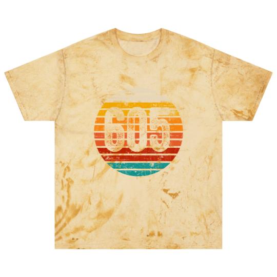 Discover Distressed Vintage Sunset 605 Area Code Blast T Shirts