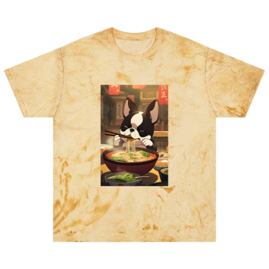 Discover Boston Terrier Eating Ramen Blast T Shirts