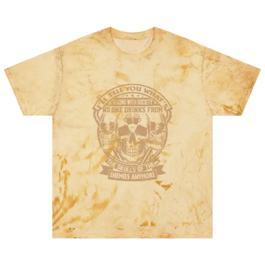 Discover Drink From the Skull of Your Enemies Design Blast T Shirts