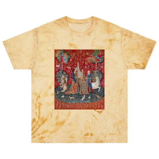 Discover Lady and Unicorn Medieval Tapestry Blast T Shirts