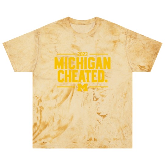 Discover Michigan Cheated College Football Fan Blast T Shirts