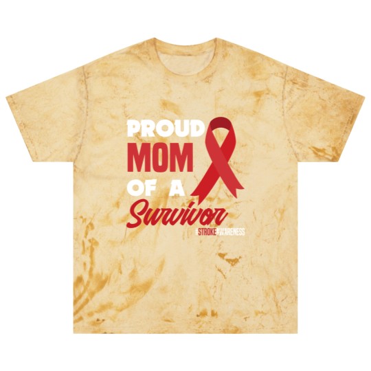 Discover Proud Mom Of A Survivor Stroke Awareness Blast T Shirts