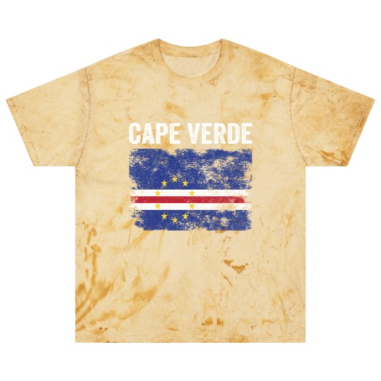 Discover Cape Verde Flag Distressed Blast T Shirts