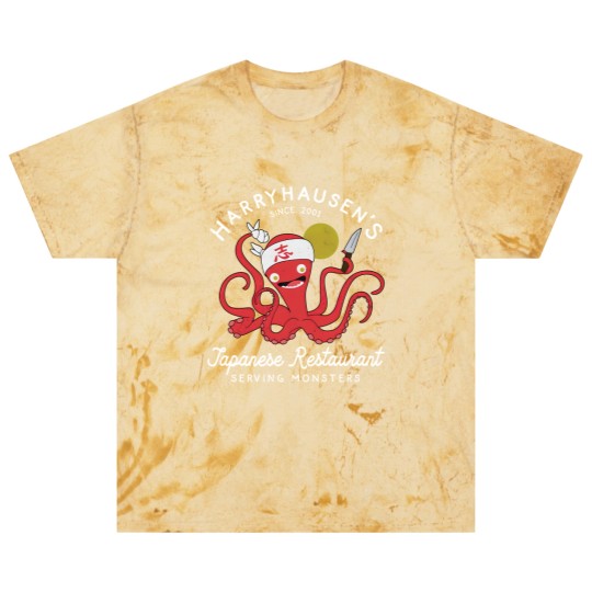 Discover Retro Octopus Chef Harryhausen's Japanese Restaurant Blast T Shirts