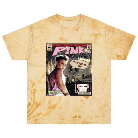 Discover P!nk Comic Blast T Shirts, P!nk Trustfall World Tour Album Graphic Blast T Shirts