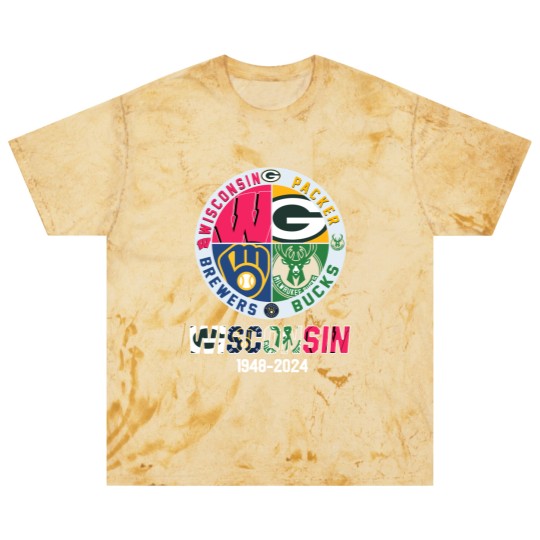 Discover Wisconsin And Packers And Brewers And Bucks Wisconsin Sport 1948 2024 Garden Flag Blast T Shirts