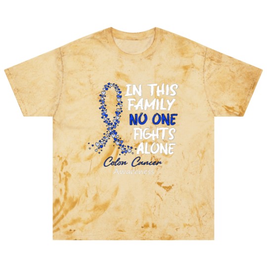 Discover Colon Cancer Awareness In This Family No One Fights Alone - Faith Hope Cure - Colon Cancer Awareness - Blast T Shirts
