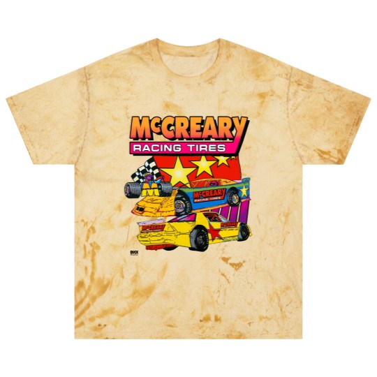 Discover Vintage 1990s McCreary Racing Tire Neon Blast T Shirts