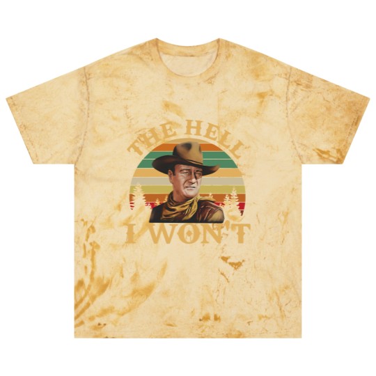 Discover John Wayne Movie Blast T Shirts, John Wayne The Hell I Wont Vintage Blast T Shirts