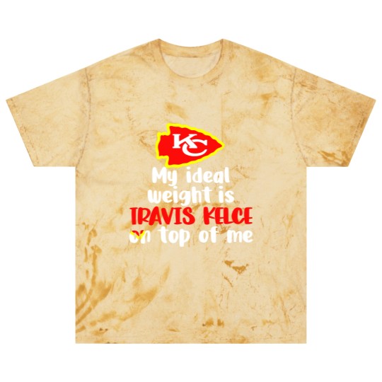 Discover Chiefs My Ideal Weight Is Travis Kelce On Top Of Me Blast T Shirts