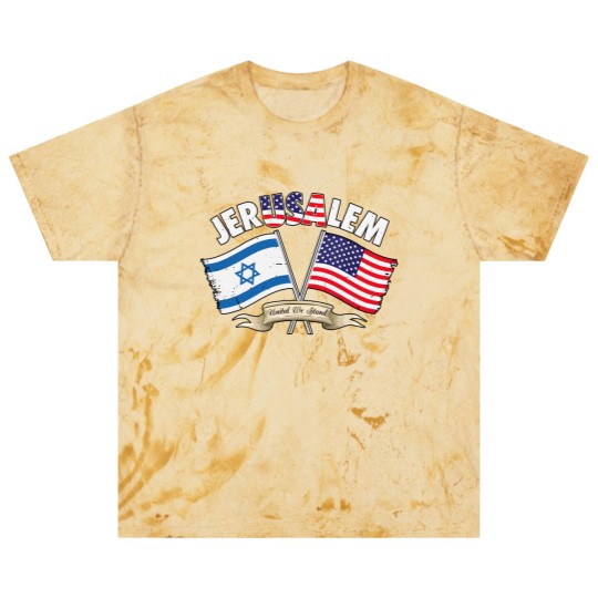 Discover Jerusalem Israel Usa American Flag Blast T Shirts